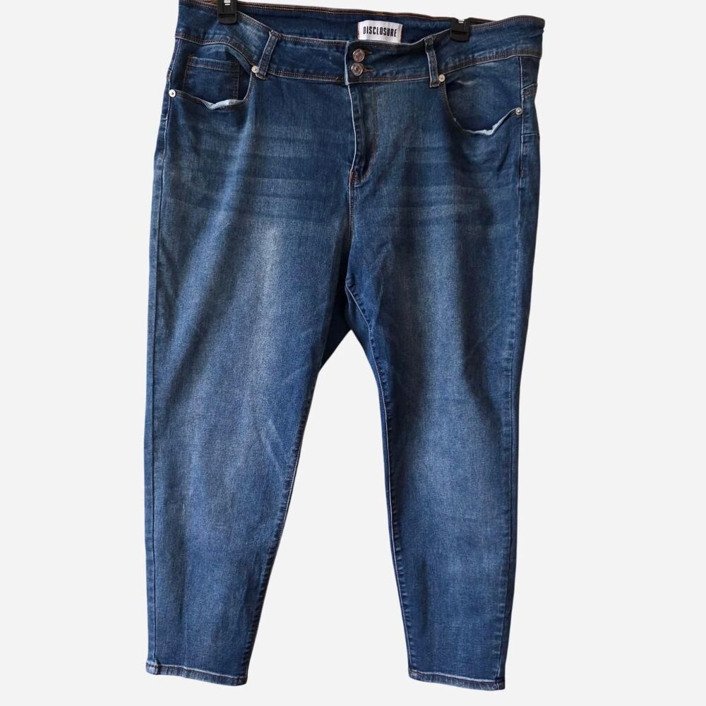 Disclosure Women's Blue Jeans Plus size 22W Medium Wash Skinny Jeans